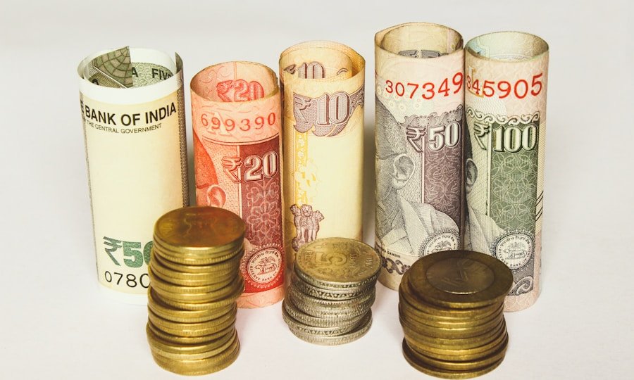 Wealth — Indian coins and savings for financial growth